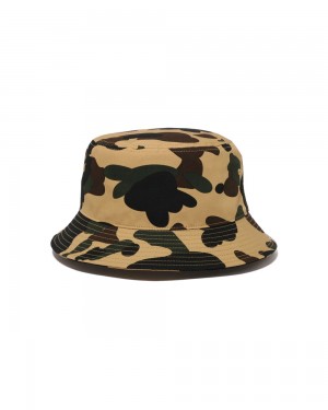 Bape 1st Bucket Miesten Hatut Khaki | LVF-237150