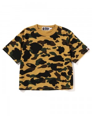 Bape 1st Mini Naisten T Paidat Keltainen | KTD-925701