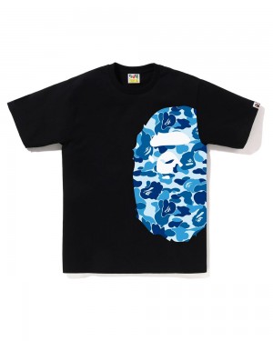 Bape ABC Side Big Ape Head Miesten T Paidat Mustat | YUQ-865109