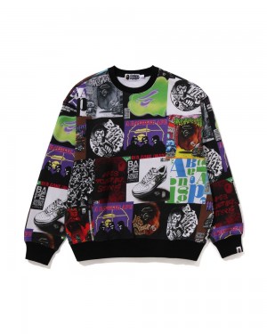 Bape Album Monogram Crewneck Miesten Collegepaita Monivärinen | YTK-514906