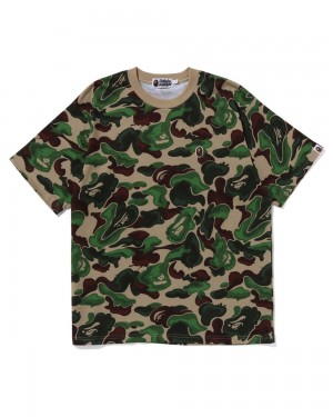 Bape Art Ape Head One Point Miesten T Paidat Vihreä | HOQ-371506