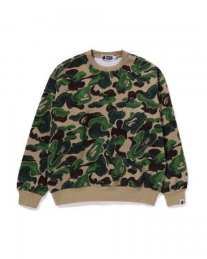 Bape Art Camo Metal One Point Crewneck Miesten Collegepaita Vihreä | JFQ-075124