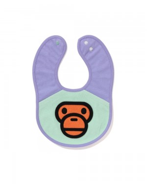 Bape Babies Baby Milo Pile Bib Lasten Topit Violetit | HVS-627803