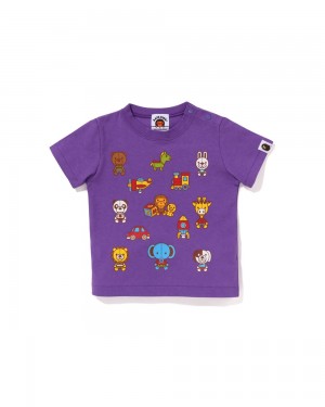 Bape Babies Baby Milo Toy Box #1 Lasten Topit Violetit | SXJ-825361