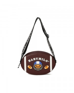 Bape Baby Milo Football Shoulder Lasten Muut Tarvikkeet Ruskea | MNA-510387