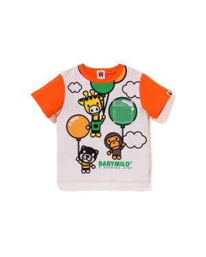 Bape Baby Milo Friends Balloon Lasten Topit Oranssi | ONS-810397