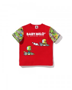 Bape Baby Milo Racing Friends Lasten Topit Vaaleanpunainen | VGC-620589