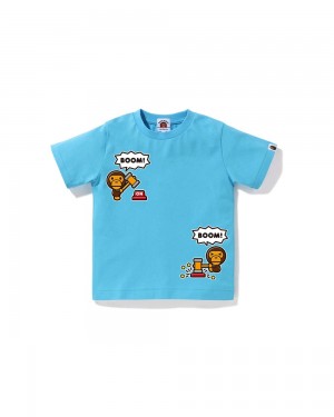 Bape Baby Milo Speech Balloon #4 Lasten Topit Sininen | VOX-473086