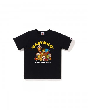 Bape Baby Milo UFO Game Lasten Topit Mustat | LDA-396517