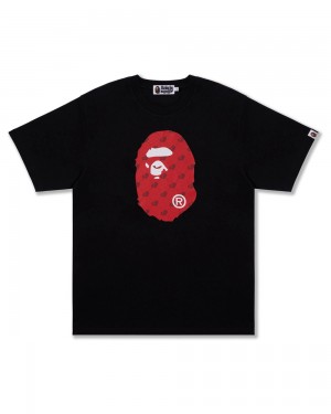 Bape Cloud Head Monogram Big Ape Head Miesten T Paidat Mustat | AZC-386912