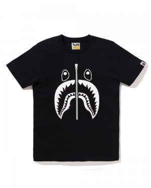 Bape Crystal Stone Shark Naisten T Paidat Mustat | NIJ-490816