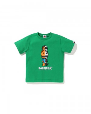 Bape Glow In The Dark Rex Bone Lasten Topit Vihreä | PCR-267980