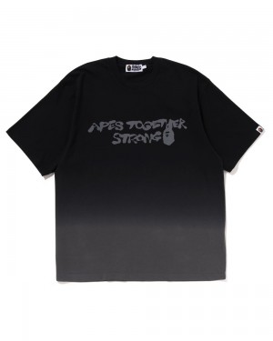 Bape Gradation Miesten T Paidat Mustat | XMP-261970