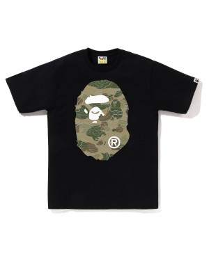 Bape Layered Line Big Ape Miesten T Paidat Mustat | LKE-864257