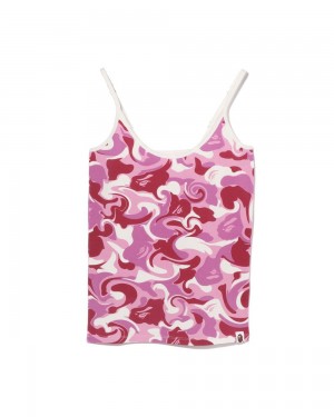 Bape Marble Camisole Naisten T Paidat Pinkki | RBI-132760