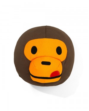 Bape Milo Head plush toy Naisten Muut Tarvikkeet Ruskea | QOI-590237