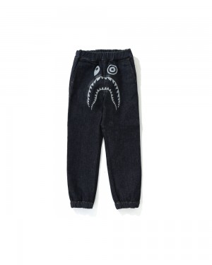 Bape Shark Denim Jogger Lasten Housut Sininen | YUF-403856