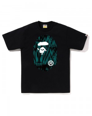 Bape Speed Racer Big Ape Head Miesten T Paidat Mustat | OHF-081743