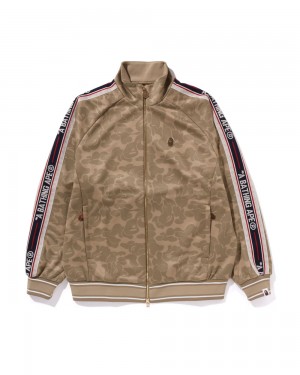 Bape Tonal Solid Track Miesten Collegepaita Beige | CKM-215087