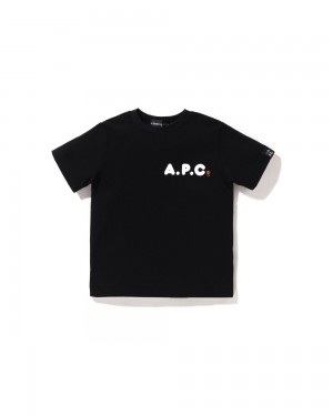 Bape X A.P.C. Milo On APC Lasten Topit Mustat | OFI-594802