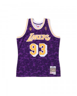 Bape X M&N Los Angeles Lakers Jersey Tank Miesten T Paidat Violetit | JQC-465839