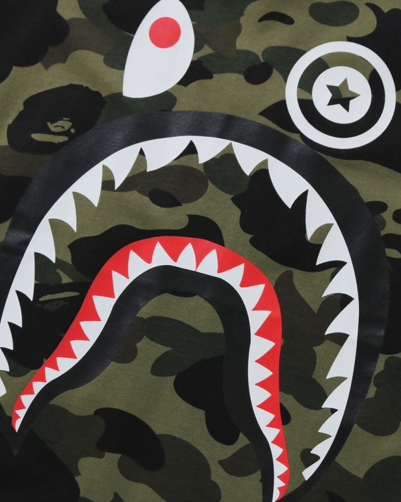 Bape 1st Shark 3/4 Sleeve Lasten Topit Vihreä | FEC-057289