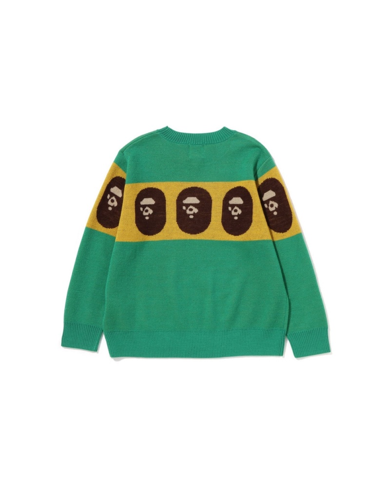 Bape Ape Head Lasten Topit Vaaleanvihreä | PXE-578904