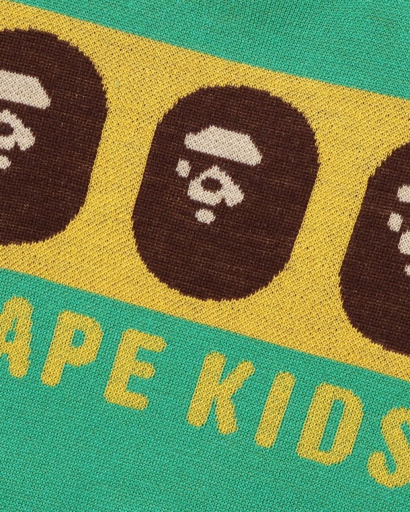 Bape Ape Head Lasten Topit Vaaleanvihreä | PXE-578904