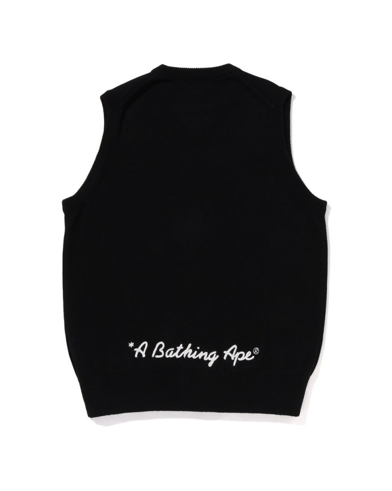 Bape Ape Head One Point Vest Miesten Takit Mustat | NRP-240687