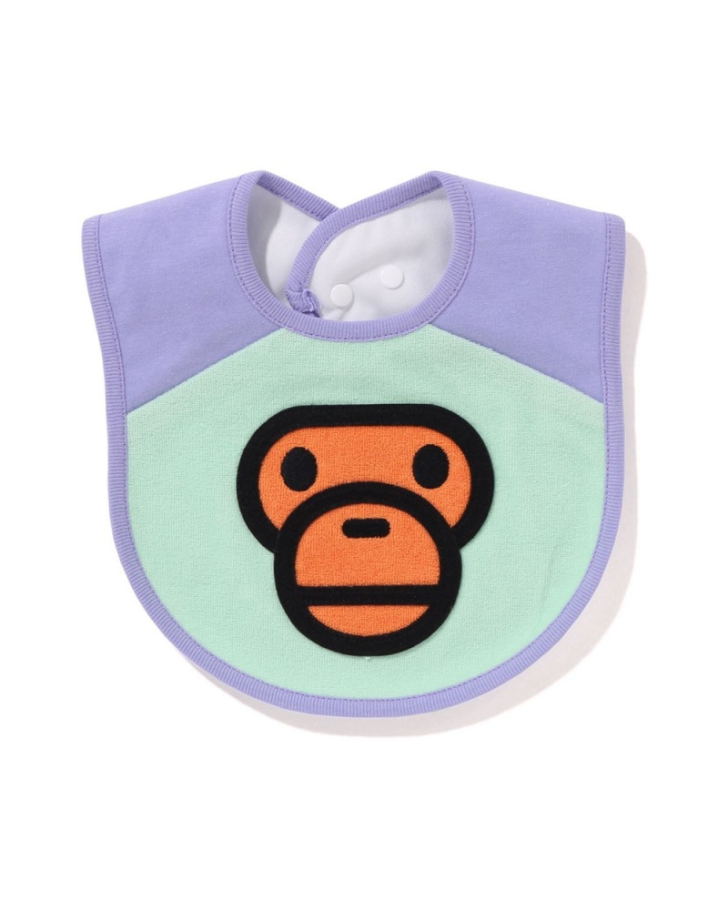 Bape Babies Baby Milo Pile Bib Lasten Topit Violetit | HVS-627803