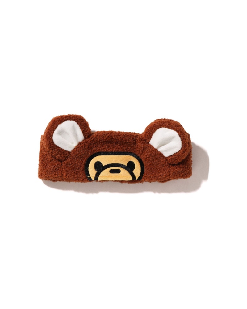 Bape Baby Milo Bear Ear Boa Hairband Lasten Muut Tarvikkeet Ruskea | IOX-374025