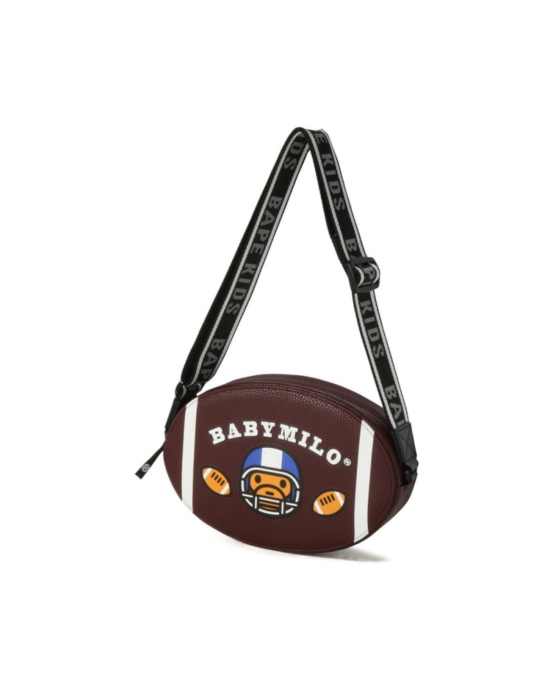 Bape Baby Milo Football Shoulder Lasten Muut Tarvikkeet Ruskea | MNA-510387