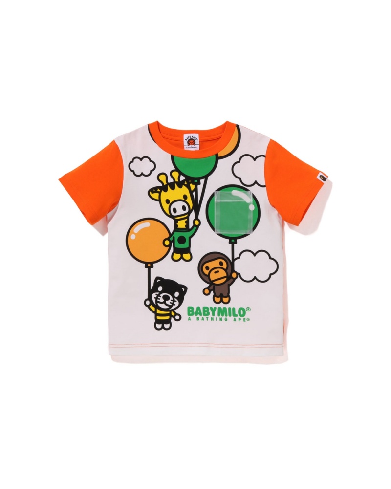 Bape Baby Milo Friends Balloon Lasten Topit Oranssi | ONS-810397