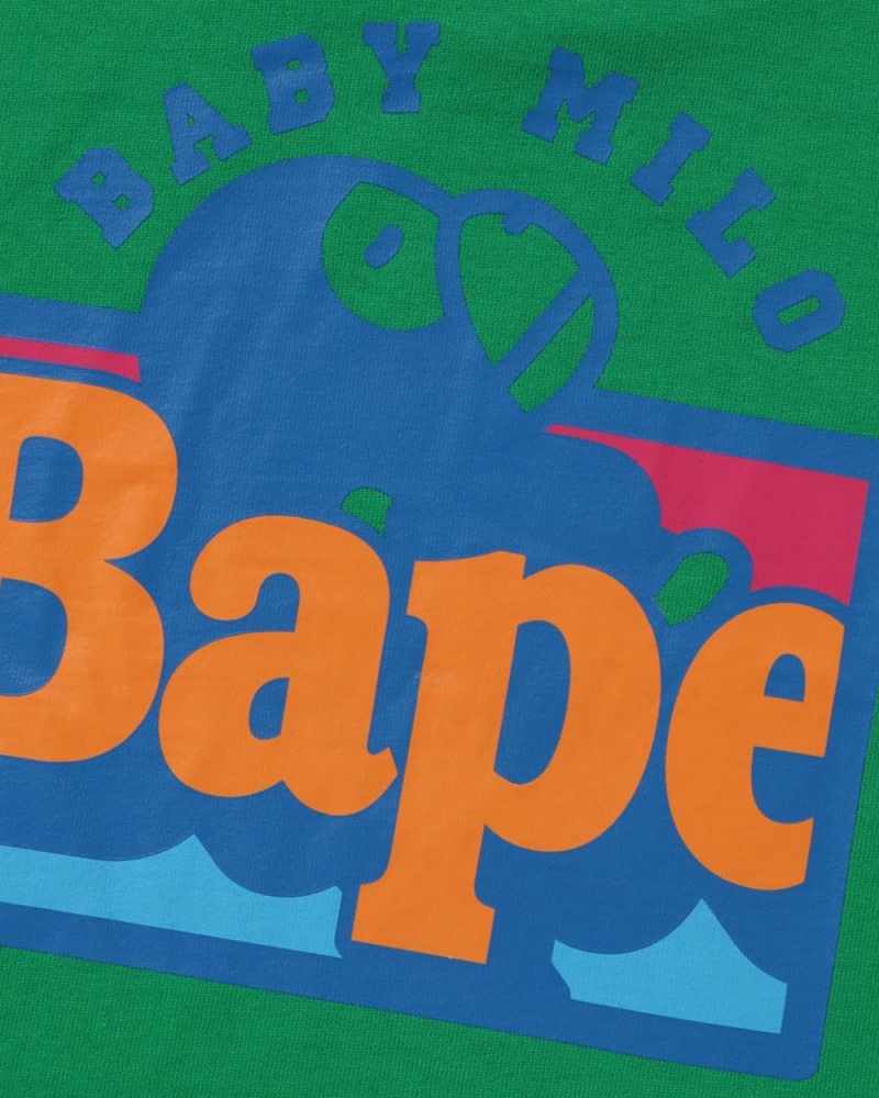 Bape Baby Milo Layered L/S Lasten Topit Vihreä | ZET-965380