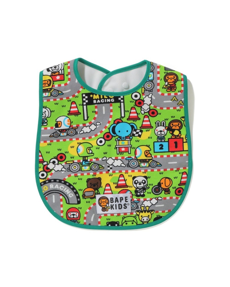 Bape Baby Milo Racing Bib Lasten Muut Tarvikkeet Vaaleanvihreä | POS-542986