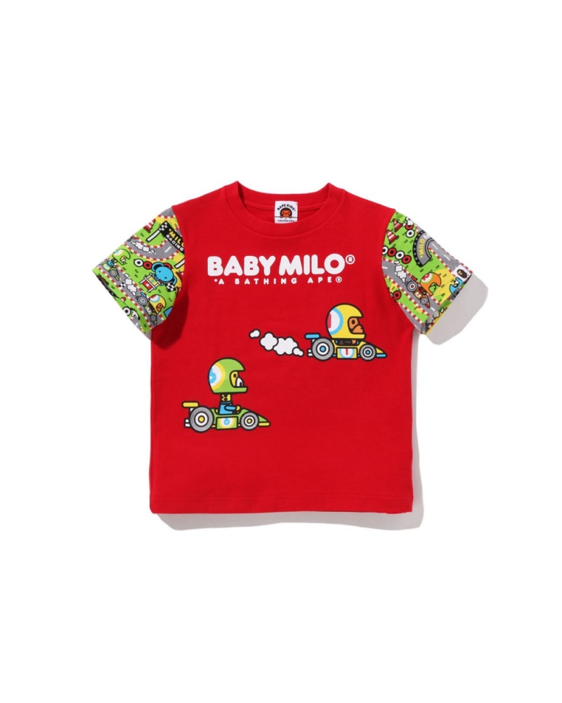 Bape Baby Milo Racing Friends Lasten Topit Vaaleanpunainen | VGC-620589