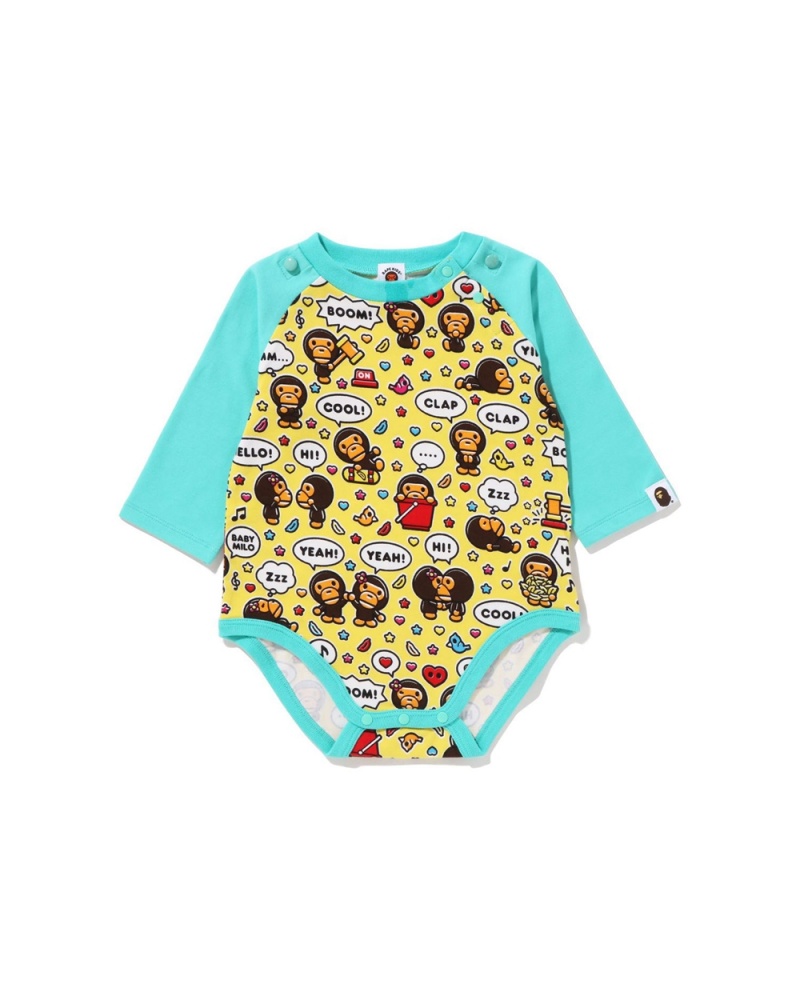 Bape Baby Milo Speech Balloon Bib Lasten Sets Minttu | ZSM-265031