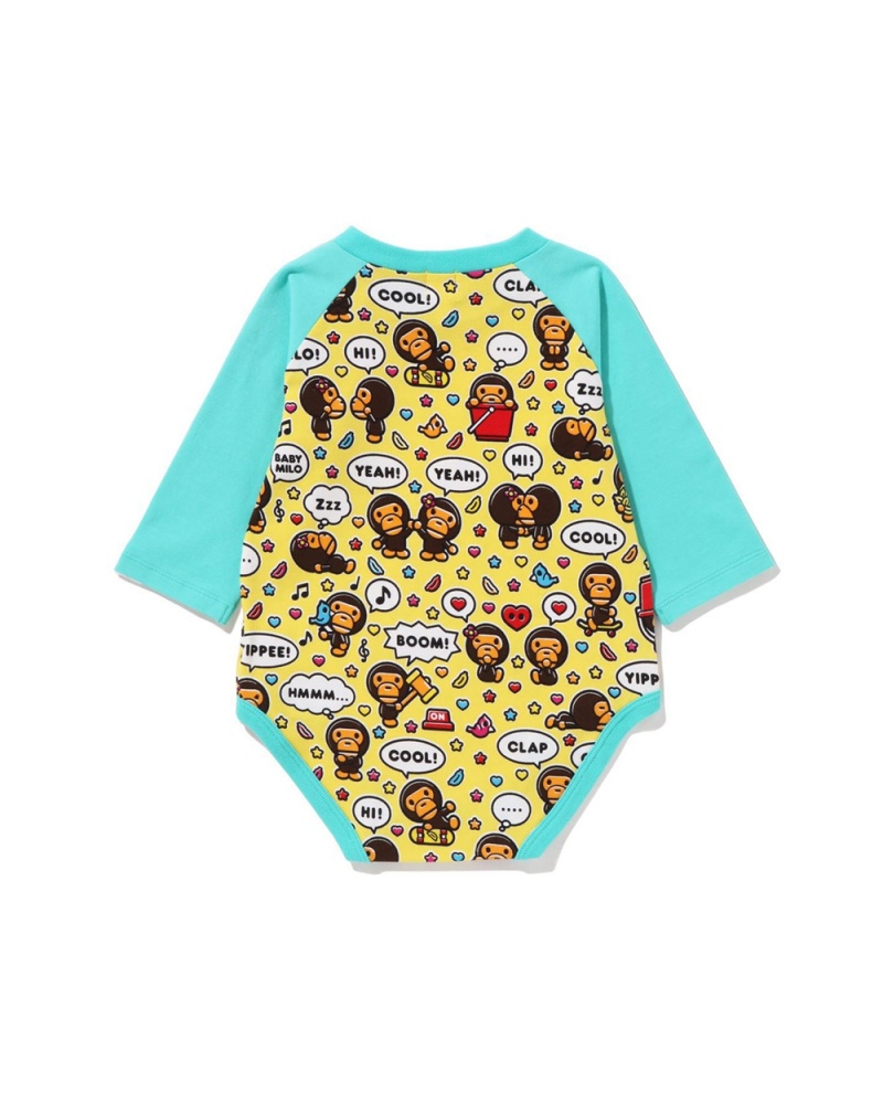 Bape Baby Milo Speech Balloon Bib Lasten Sets Minttu | ZSM-265031