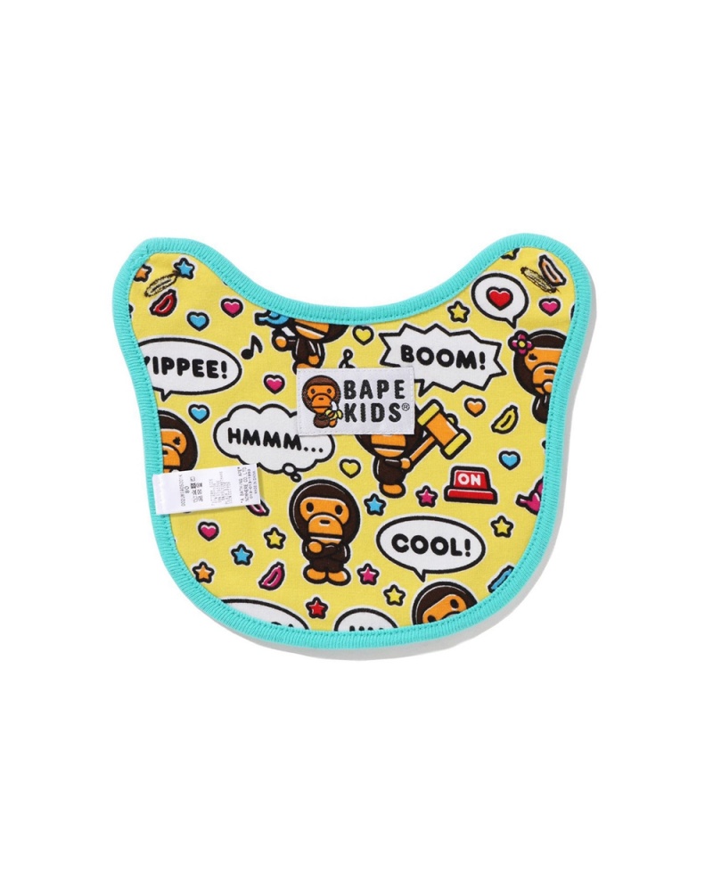 Bape Baby Milo Speech Balloon Bib Lasten Sets Minttu | ZSM-265031