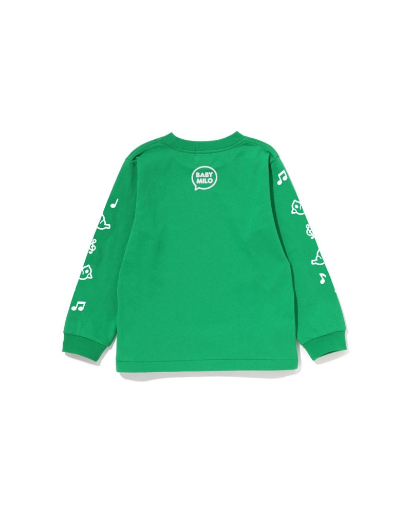 Bape Baby Milo Speech Balloon L/S #2 Lasten Topit Minttu | YLA-628945