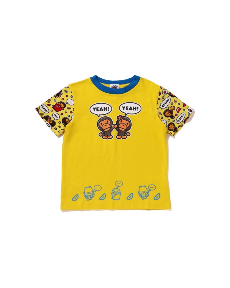 Bape Baby Milo Speech Balloon Milo Lisa Lasten Topit Keltainen | TSG-329681