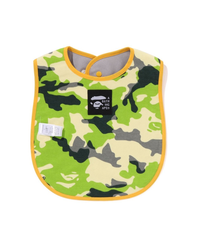 Bape Baby Woodland Milo Fishing Vest Print Reversible Bib Lasten Topit Beige | CER-801495