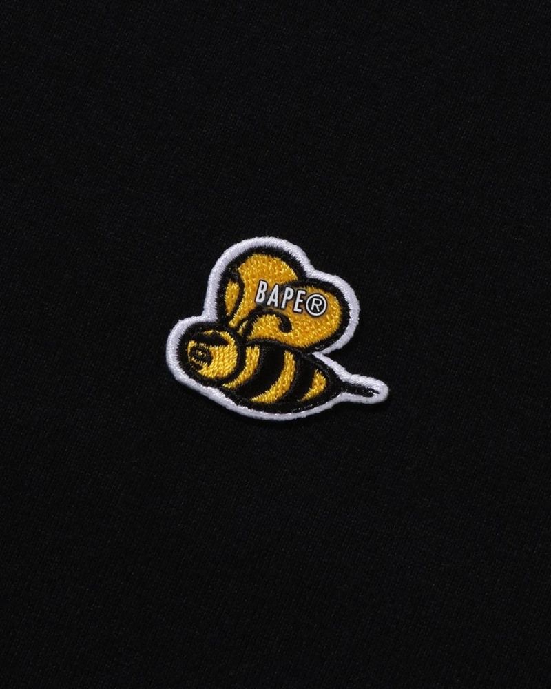 Bape Bee One Point Miesten T Paidat Mustat | ODR-049857