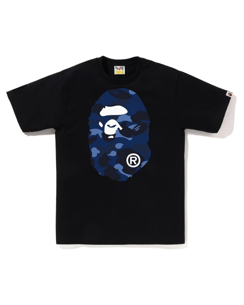 Bape Big Ape Head Miesten T Paidat Mustat | SCB-539061