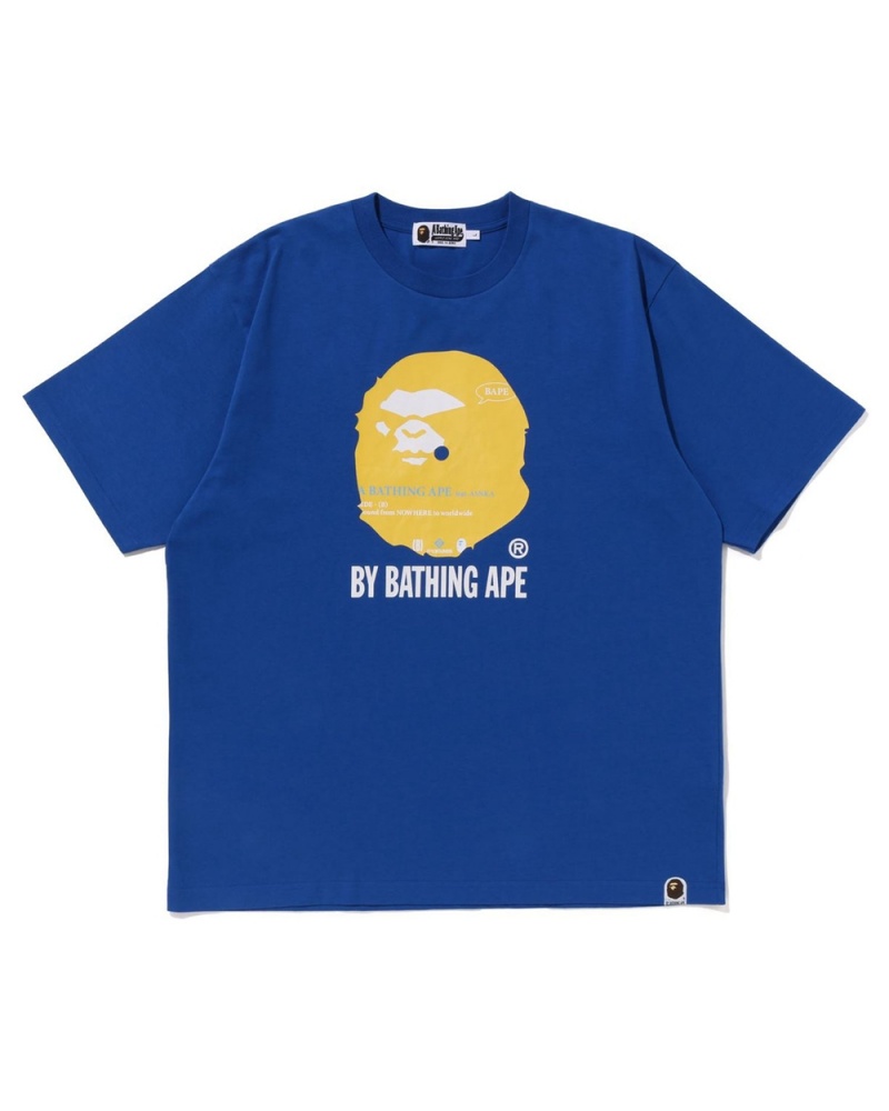 Bape By Bathing Ape Miesten T Paidat Kuninkaallinen Sininen Sininen | IFO-705812