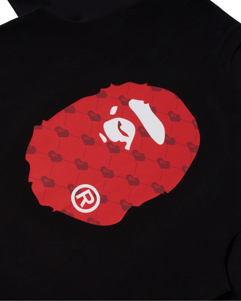 Bape Cloud Head Monogram Big Ape Head Miesten T Paidat Mustat | AZC-386912