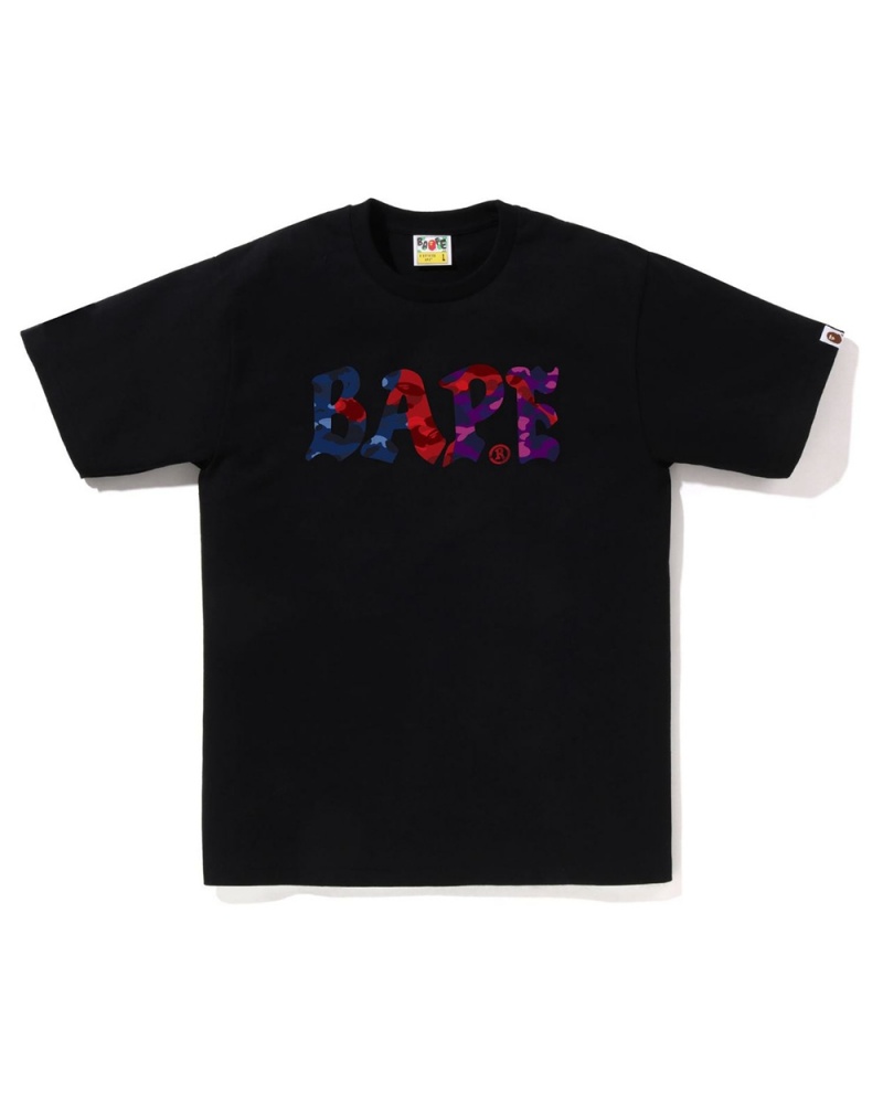 Bape Crazy Logo Miesten T Paidat Mustat | FBW-401356