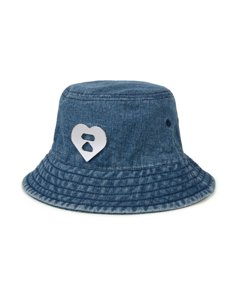 Bape Denim bucket Naisten Hatut Sininen | MUT-428053