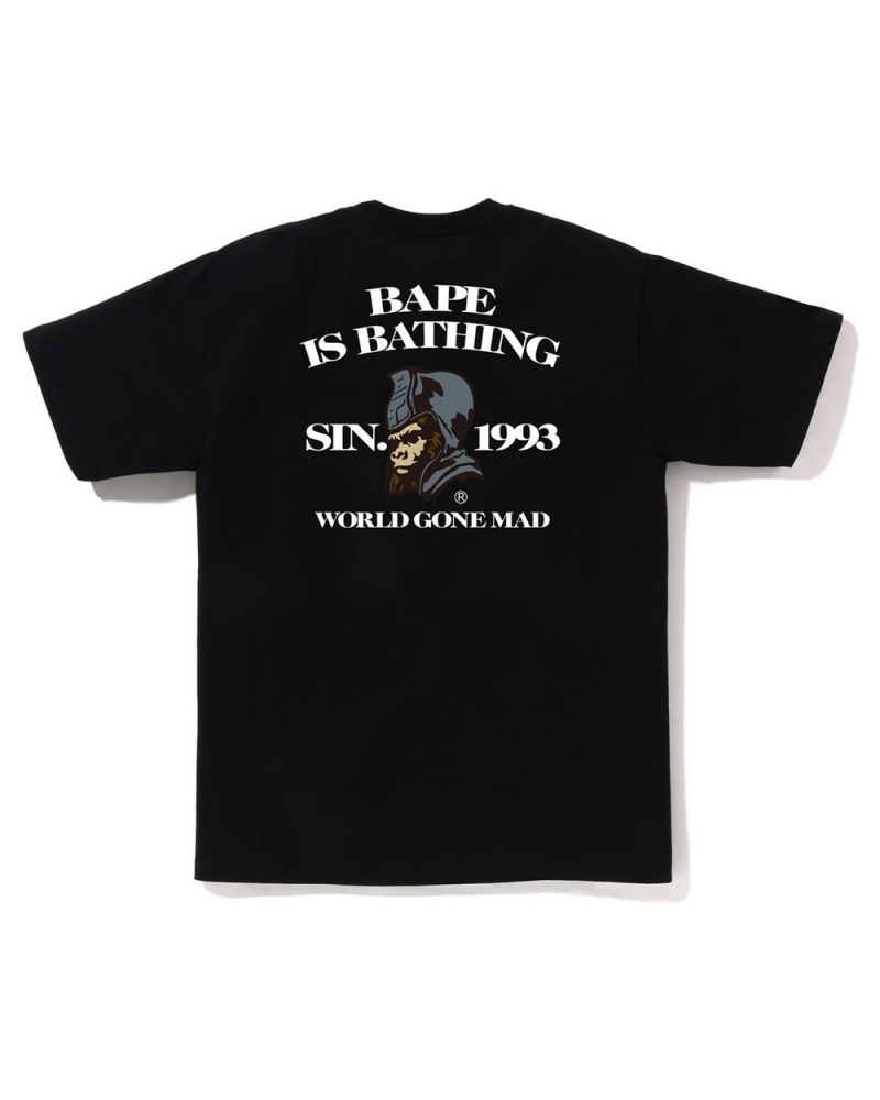 Bape General Is Bathing Miesten T Paidat Mustat | VSD-408579