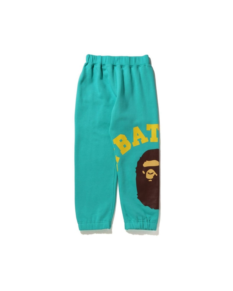 Bape Giant College Sweat Lasten Housut Minttu | JQX-932845